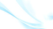 © Zillul Azad - Abstract light blue wave isolated on white background, smooth flow design element for website, banner
