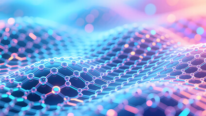 Wall Mural - High-tech futuristic technology abstract technology mesh style background, graphic poster PPT background