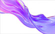© fanjianhua - Abstract fluid wave with vibrant purple and pink hues flowing smoothly