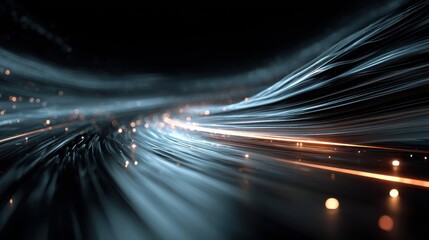 Wall Mural - visual representation of speed in data transfer concept and design