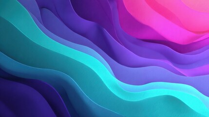 Wall Mural - Vibrant Abstract Background with Flowing Waves in Purple and Pink Tones
