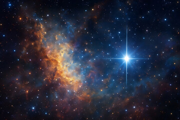 space galaxy in universe, cosmos background.