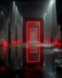© Dipak - Cyberpunk style neon arch tunnel reflections high resolution wallpaper