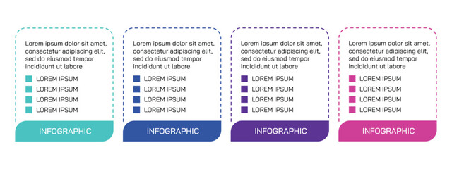 Wall Mural - steps business data visualization timeline process infographic template design with icons. simple in