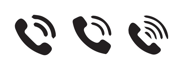 Clear and Stylish Phone Symbols for Digital Marketing and Social Media