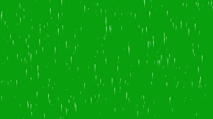 Wall Mural - Animation of Small, vertical white dashes rising on a solid green background.