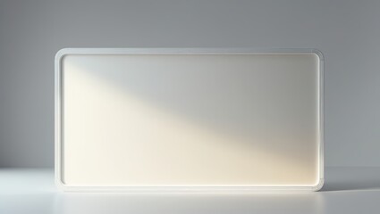 A transparent frame casting a soft shadow