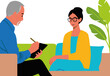 © ADDICTIVE STOCK - A psychologist treats a woman in a business improvement therapy