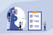 © Creativa Images - Building and Implementing AI Strategy 2d flat vector illustration
