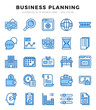 © Icon - Business Strategy icons set. Collection of simple Two Color web icons.