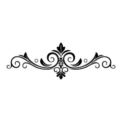 Wall Mural - Elegant Scroll Border