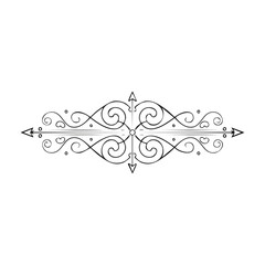 Wall Mural - Corner Flourish Swirl