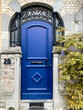 © Tetra Images - Blue Art Nouveau style doors