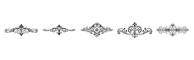 Wall Mural - Filigree vector dividers
