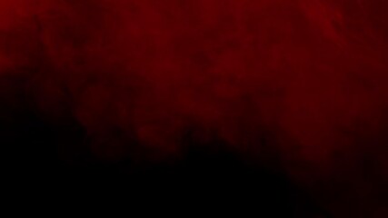 Wall Mural - Slow moving dark red clouds, fog, or smoke create moody and atmospheric texture, abstract background for horror or dramatic cinematic projects