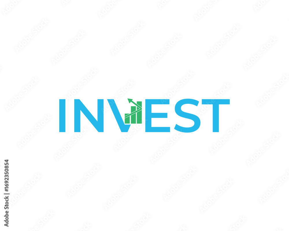 Investing finance logo profit logo,typography logo,Modern growth logo,graphic vector illustration And Abstract arrow shapes logo design.