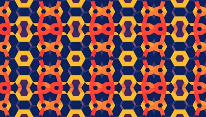 Abstract geometric pattern of hexagons