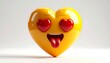 © IKetut - Emoji Heart with Tongue Sticking Out, Love Heart Eyes