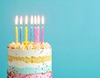 © Gerbang - Birthday cake with colorful candles