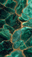 Wall Mural - The beautiful pattern of the natural dark green jade gives a sense of luxury and elegance. It is suitable for use in designs that require the prominence and charm of natural gemstones. Ai generate.	
