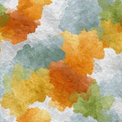 Wall Mural - Soft Abstract Watercolor Pattern in Seamless Design with Blended Wash