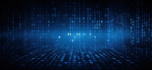 Digital binary code background