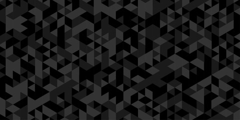 Wall Mural - abstract low polygon cubic black gray black vector poly triangle texture geometric pattern composed 