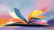 © Yasing - Open book with vibrant pages against a colorful background
