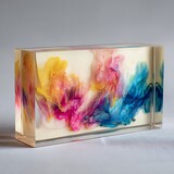  colourful ice cube on a diffrent shapes
