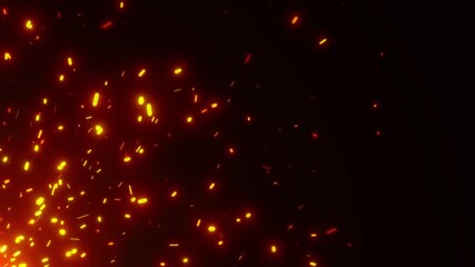 Wall Mural - burning fire vibrant light background loop