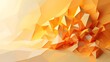 © Aushi - Abstract orange polygonal design with light and shadow creating depth and texture