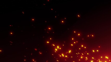 Wall Mural - golden orange fire energy backdrop animation