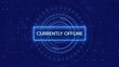 ©                  M.G - Currently Offline Status Displayed on Futuristic Digital Interface with HUD and Code image photo