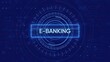 ©                  M.G - E- Banking Interface with Glowing Neon Text and Digital Data Visualization e-banking online banking