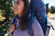 © Rendara Studio - Close up of female hiker reflecting calmly during mindful outdoor journey