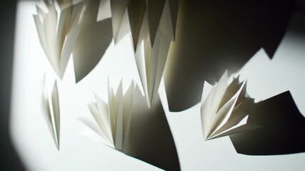 Abstract paper shapes