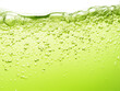 © Daria - Green soda with bubbles close-up background