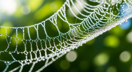 DewKissed Spiderweb A Delicate Morning Capture.