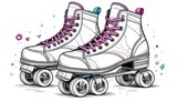 Roller skates illustration