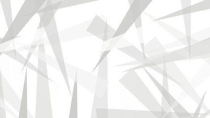 Wall Mural - geometric abstract graphic design banner pattern simple minimal, white and grey on light silver back