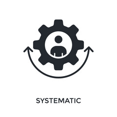 Systematic Icon Glyph Style. Vector Illustration For Graphic Design