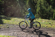 © lzf - Riding mountain bike in the beautiful mountains