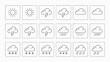 © rakibul0160 - Set of Hand- Drawn Weather Icons sunny cloud