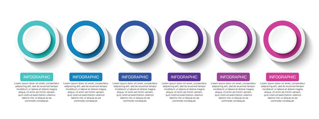 Wall Mural - steps business data visualization timeline process infographic template design with icons. simple in