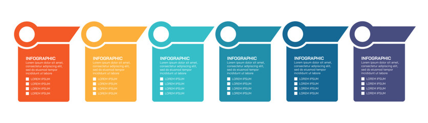 Wall Mural - steps business data visualization timeline process infographic template design with icons. simple in
