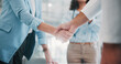 © Abrahams66/peopleimages.com - Business, deal and people shaking hands in office for b2b agreement, finance partnership or welcome. Financial team, investor and handshake at firm for stakeholder approval, company merger and offer