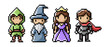 © dwikisatya - Pixel Art Fantasy Characters Set