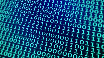 4k stock | binary code 1 and 0 blue color, perfect for technology backgrounds, digital designs, coding concepts, web development projects.