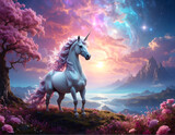 horse in the sunset