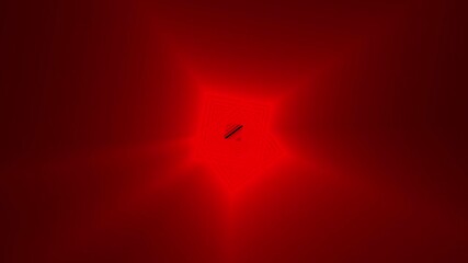 Wall Mural - Glowing red geometric squares with futuristic abstract animation digital background
